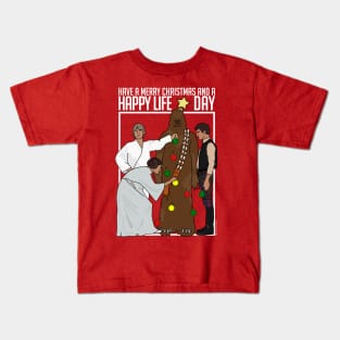 Happy Life Day 2 - Christmas Shirt Kids T-Shirt